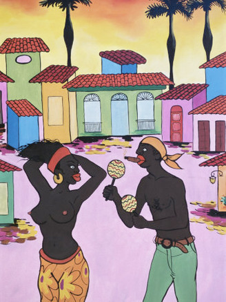 Cuban Painting, Havana, Cuba, West Indies, Central America