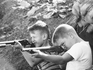 Boys Stationed with Families at Guantanamo Naval Base at the Height of the Cuban Crisis
