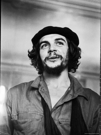 Cuban Rebel Ernesto Che Guevara with His Left Arm in a Sling