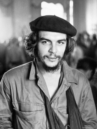 Cuban Rebel Ernesto Che Guevara with His Left Arm in a Sling