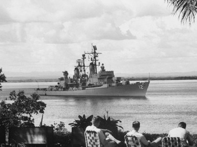 US Armed Forcese Destroyer Sullivan in Guantanamo Bay at the Time of the Cuban Missile Crisis