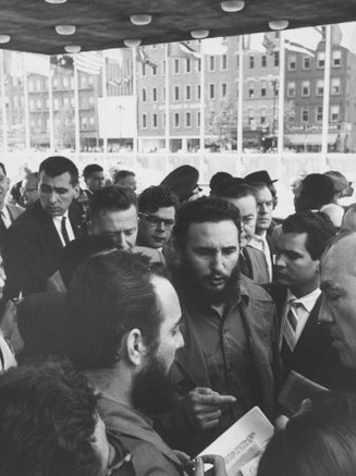 Cuban Communist Leader Fidel Castro at the Un Headquarters