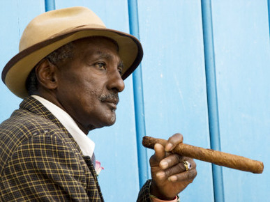 Havana, Cuban Man, Plaza De La Catedral, Havana, Cuba