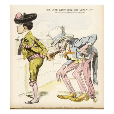 Uncle Sam Takes a Puff at Spain's Cuban Cigar