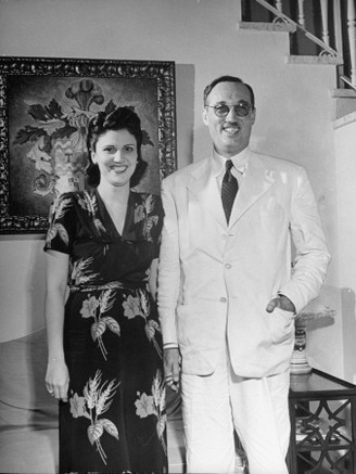 Delegated Candidate in the Cuban Presidential Election Dr. Carlos Saladrigas and His Wife